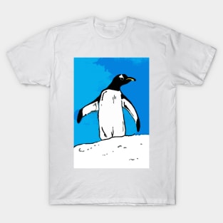 Penguin with blue sky T-Shirt